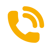 un logotipo de tel&eacute;fono amarillo sobre un fondo negro