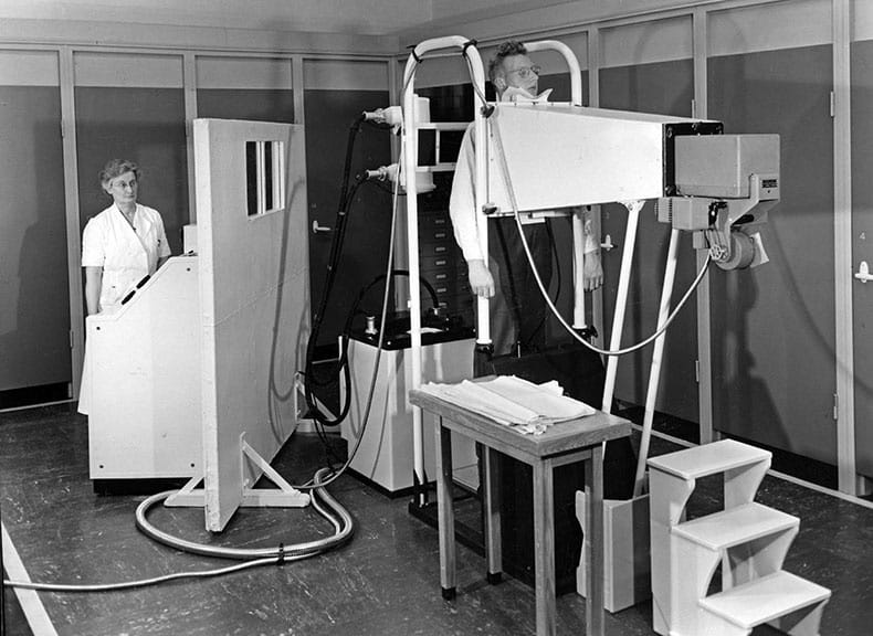 photo depicting tuberculosis scans on the population of Eindhoven